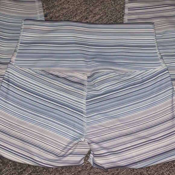DYI Define Your Inspiration Womens M Blue White Stripe High Rise Leggings - Picture 3 of 3